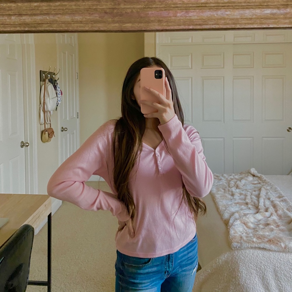 Baby pink long sleeve